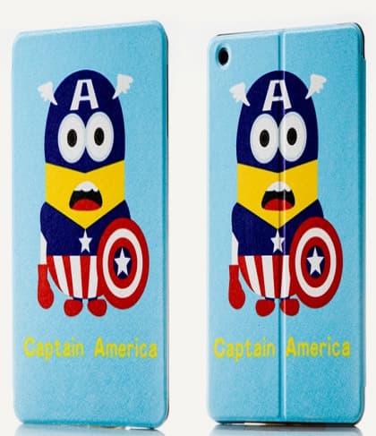 Minion Avengers Captain America Smart Case for iPad Mini 3 2 1