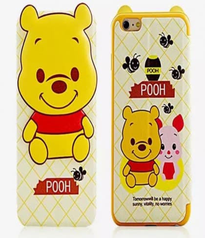 Cute Winnie the Pooh HTC One M9 Flip Wallet Character Case