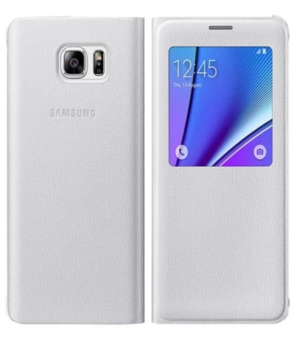 Galaxy Note 5 S-View Official Samsung Flip Cover White