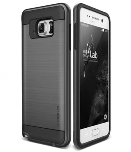 Verus Verge Series Galaxy Note 5 Case Steel Silver