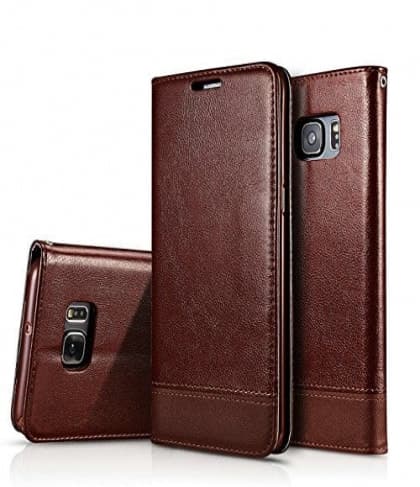 Leather Wallet Lanyard Cardholder Case for Galaxy Note 7 Brown
