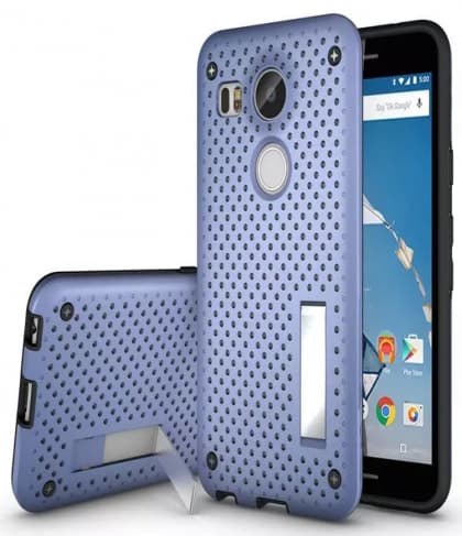 Perforated Slim Armor Case for Nexus 5X with Stand