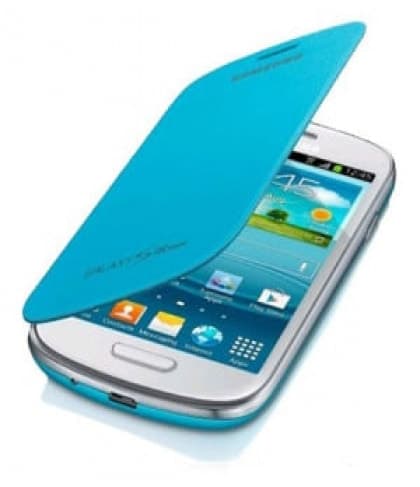 Samsung Galaxy S3 Mini Flip Cover Light Blue