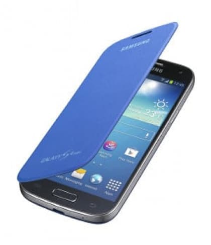 Samsung Galaxy S4 Mini Flip Cyan Case Cover