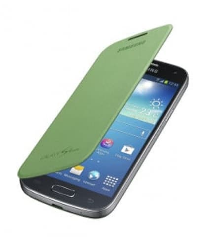 Samsung Galaxy S4 Mini Flip Lime Green Case Cover