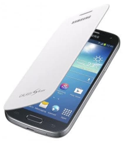 Samsung Galaxy S4 Mini Flip White Case Cover