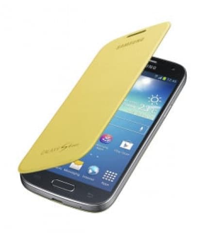 Samsung Galaxy S4 Mini Flip Yellow Case Cover
