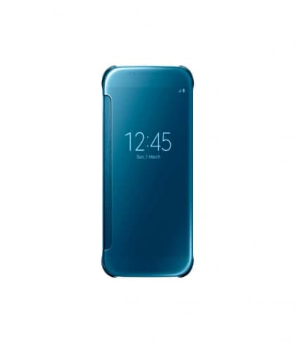Official Samsung Galaxy S6 Clear View Cover Case Blue