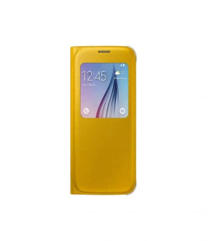 Samsung Galaxy S6 S View Cover Case Yellow