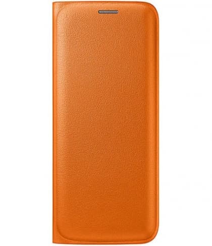 Official Samsung Galaxy S6 edge Flip Wallet Cover Orange
