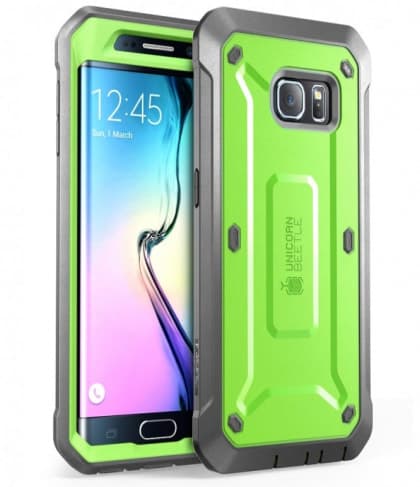 Galaxy S6 Supcase Unicorn Beetle Pro Rugged Holster Case Green/Gray