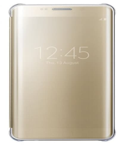 Samsung Galaxy S6 Edge Plus + Clear View Cover Gold