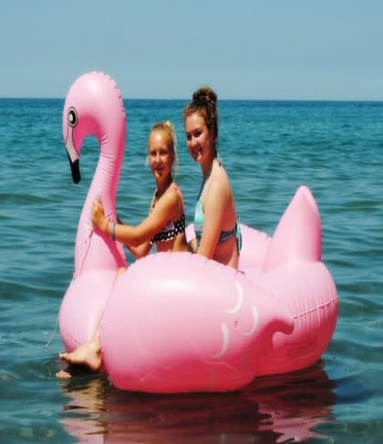 Giant Inflatable Flamingo 75 inch 190cm Ride-On Pool Toy