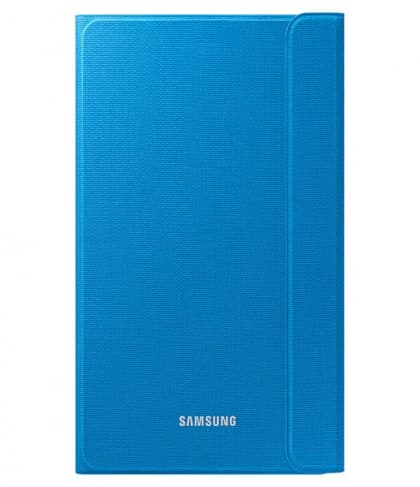 Official Galaxy Tab A 8.0" Canvas Book Cover - Solid Blue