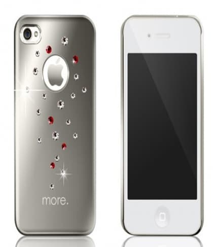 More Noël Noel Collection (Lumina Series) for iPhone 4 4S AP13-032 Dew/Aluminum (Silver)