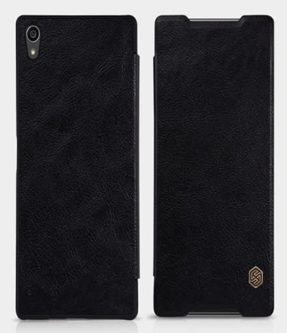 Genuine Leather Flip Case for Xperia Z5